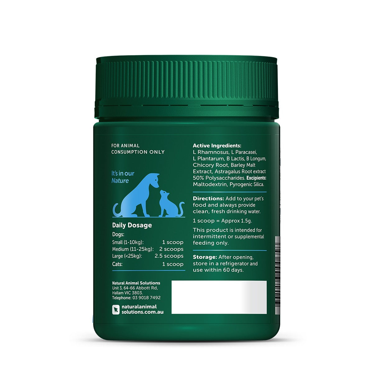 NAS Gut Balance Probiotic Dog & Cat Supplement