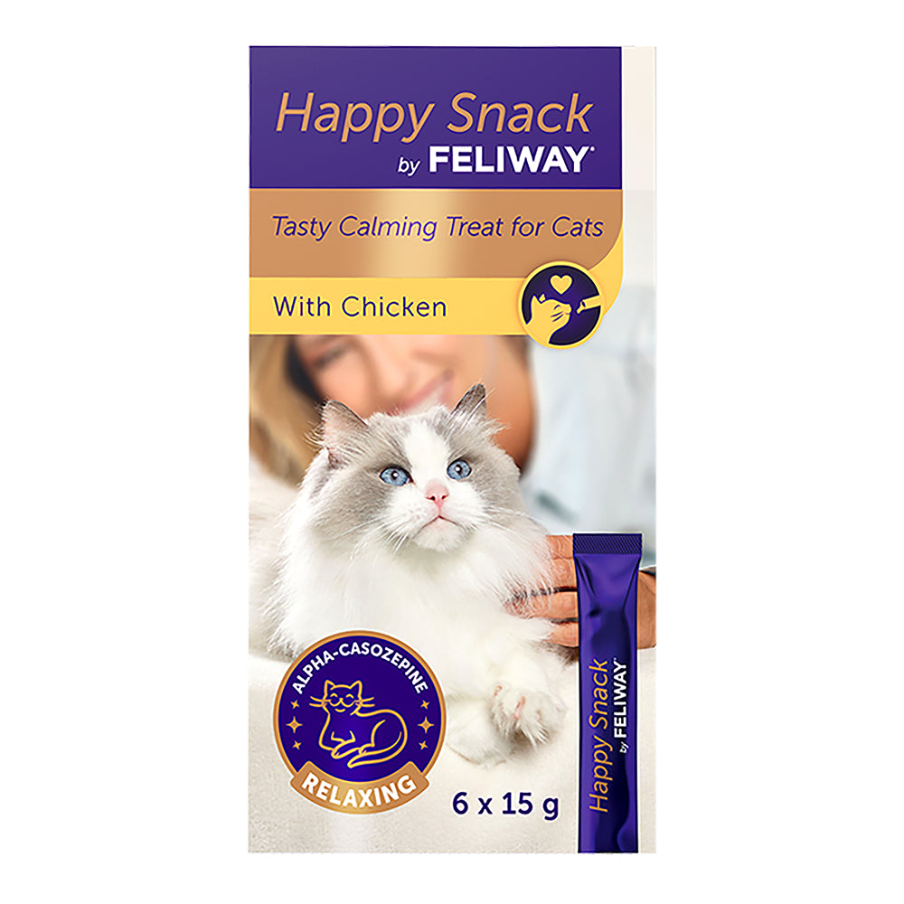 Feliway Happy Snack Lickable Calming Treats 6x15g