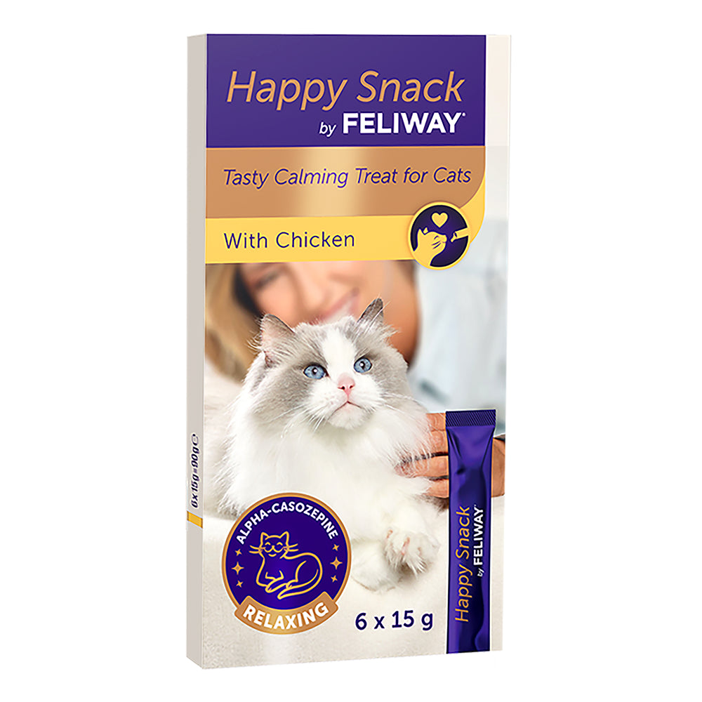 Feliway Happy Snack Lickable Calming Treats 6x15g