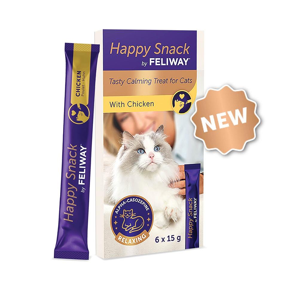 Feliway Happy Snack Lickable Calming Treats 6x15g