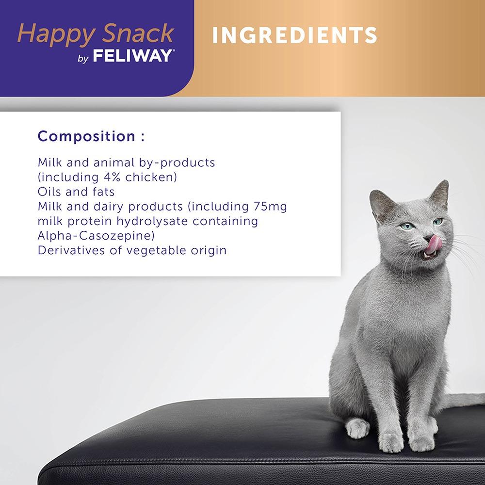 Feliway Happy Snack Lickable Calming Treats 6x15g