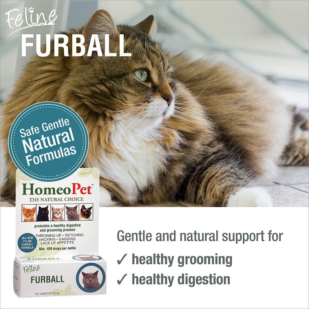 HomeoPet Feline Furball Cat Liquid Drops 15ml