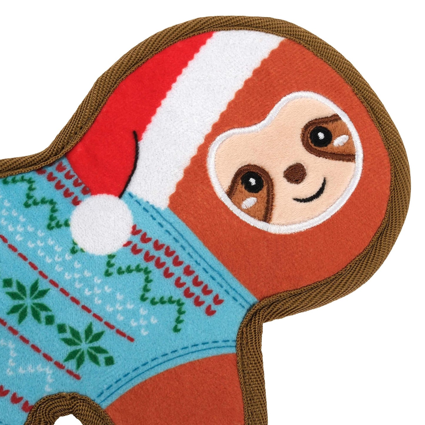 Petstock Christmas Sloth Flat Dog Toy