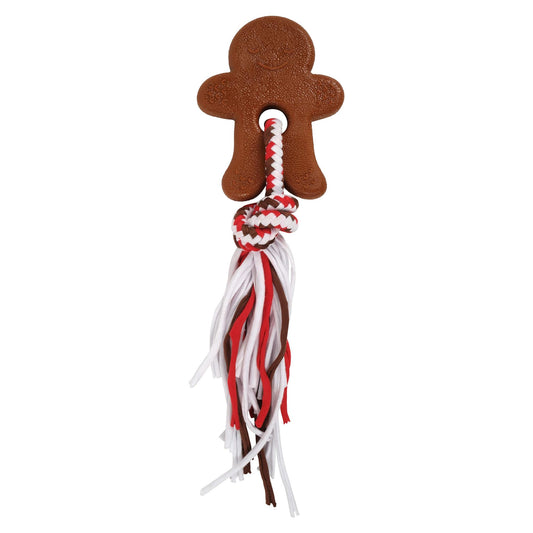 Petstock Christmas Gingerbread Chew & Rope Dog Toy