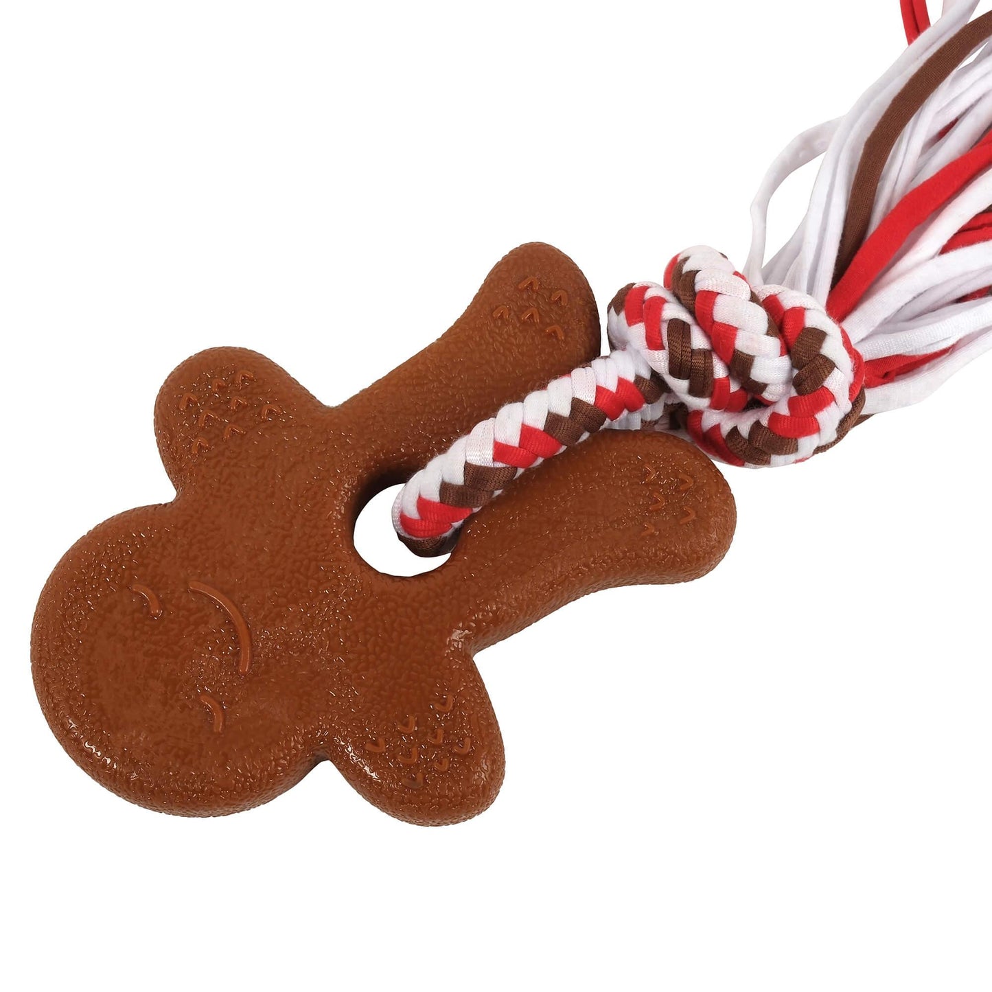 Petstock Christmas Gingerbread Chew & Rope Dog Toy