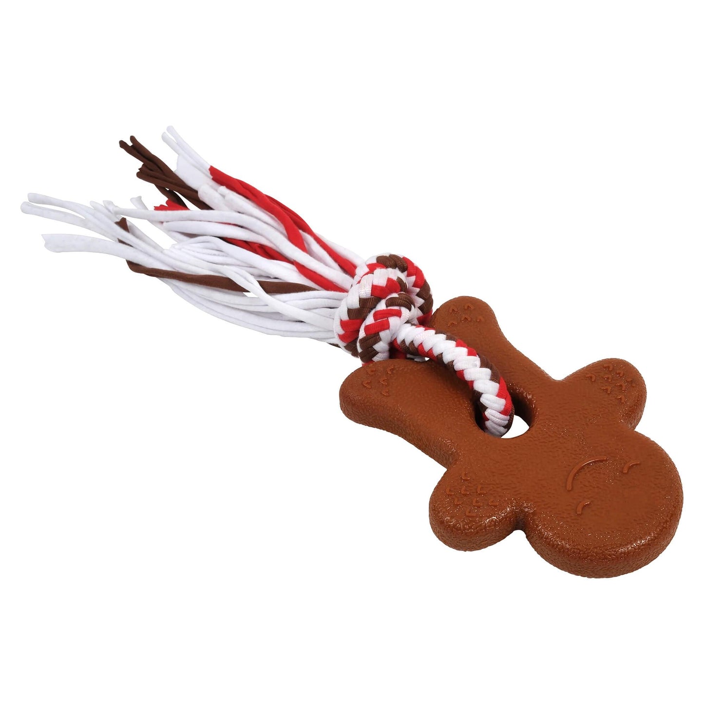 Petstock Christmas Gingerbread Chew & Rope Dog Toy