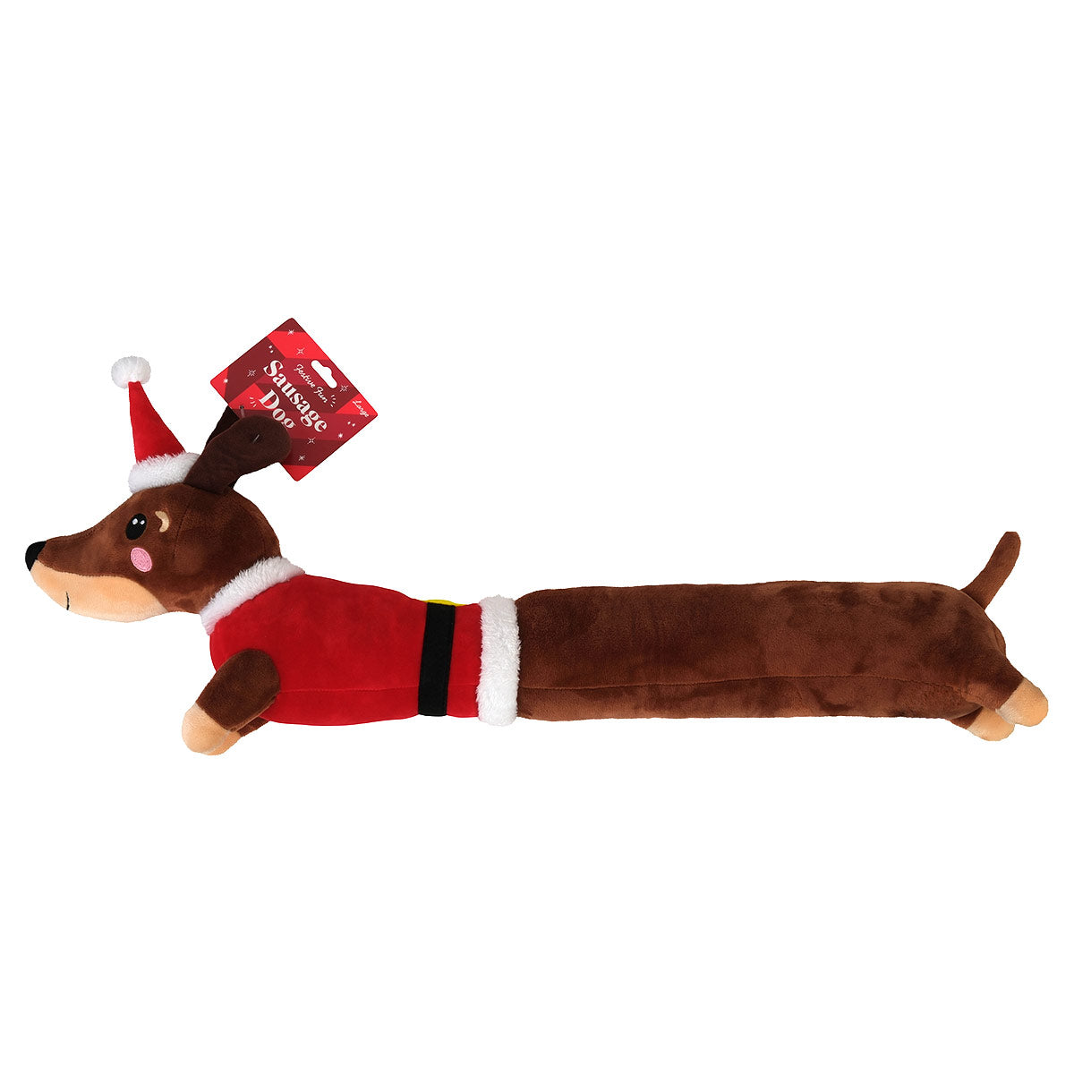 Petstock Christmas Sausage Plush Dog Toy Large