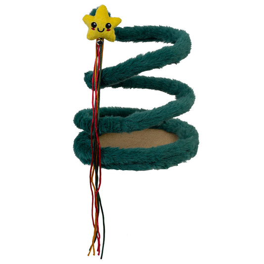 Petstock Christmas Tree Spring Teaser Cat Toy