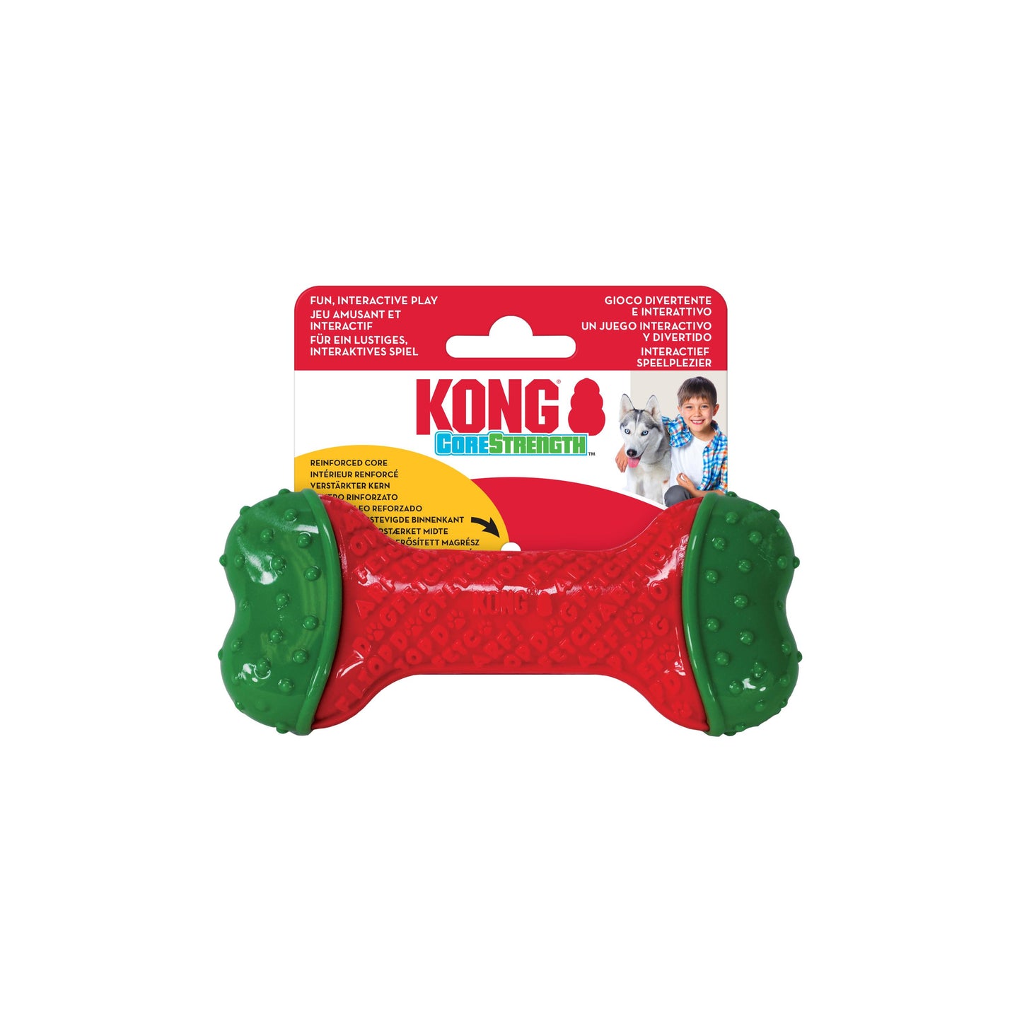 Kong Christmas Holiday CoreStrength Dog Bone Toy