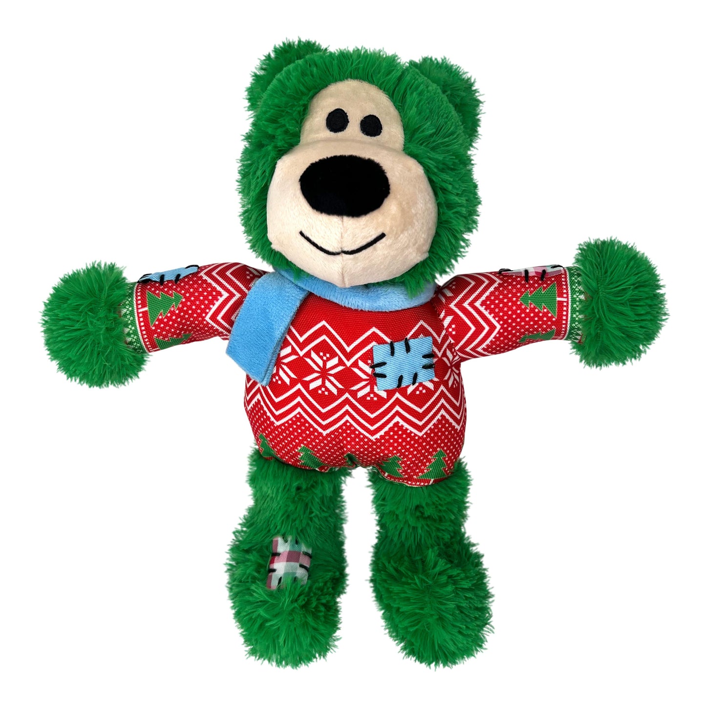 Kong Christmas Holiday Wild Knots Bear Assorted Dog Toy