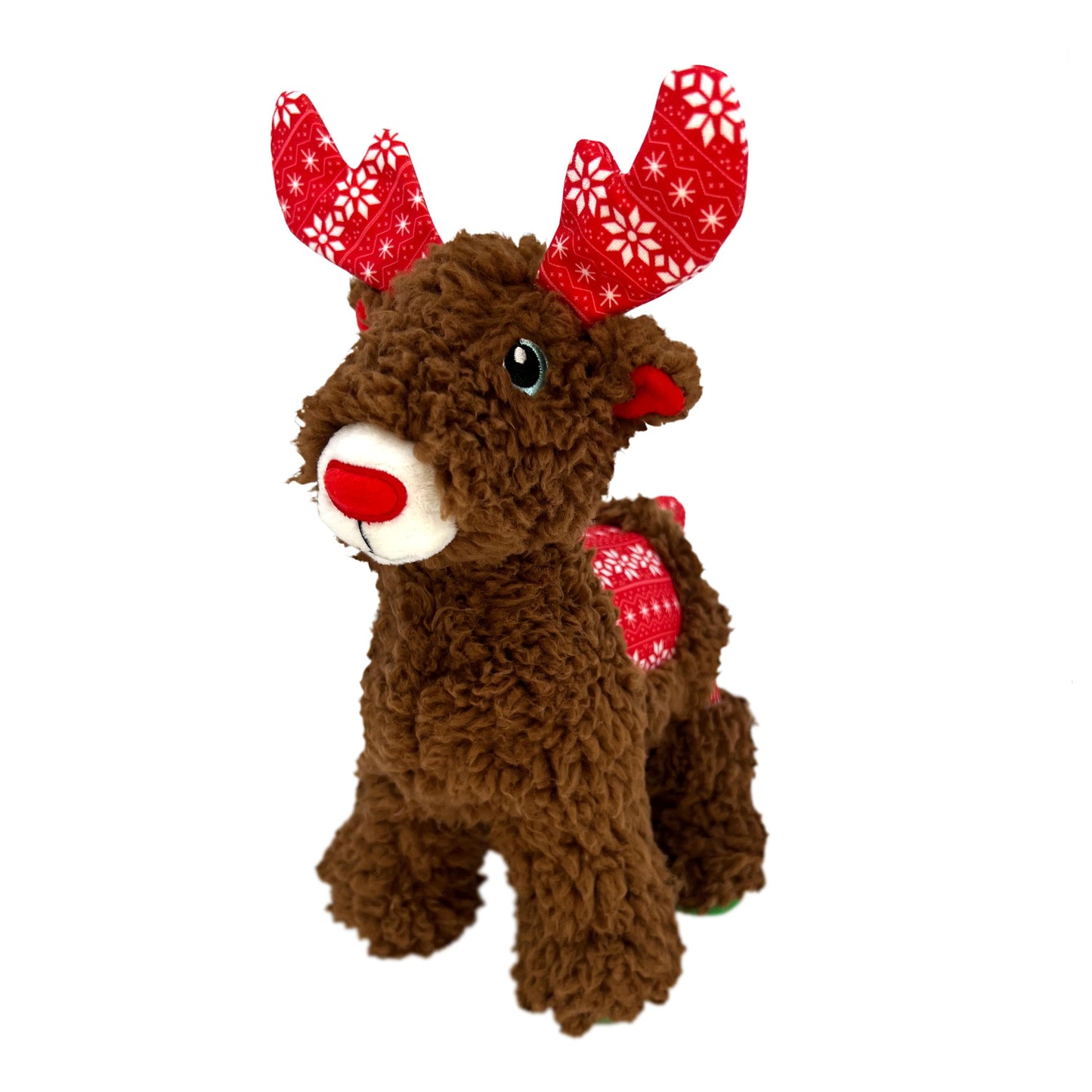 Kong Christmas Holiday Sherps Reindeer Dog Toy