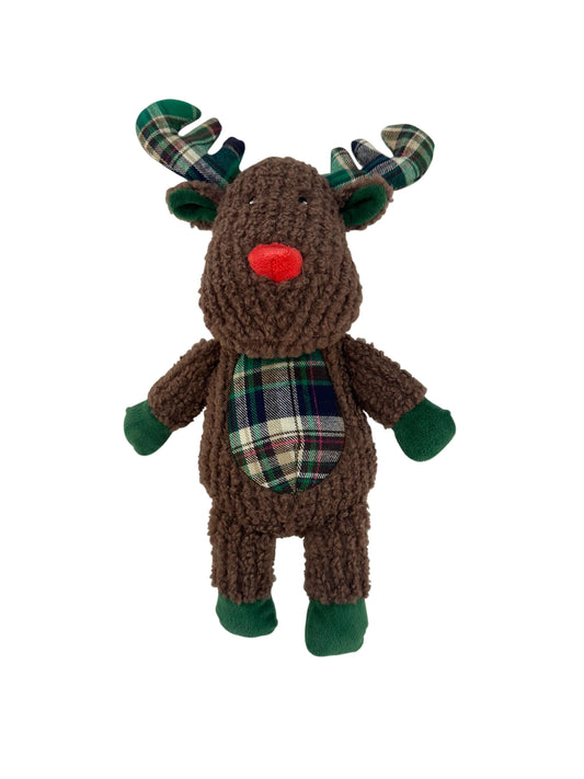 Bark-A-Boo Campfire Plush Reindeer Dog Toy