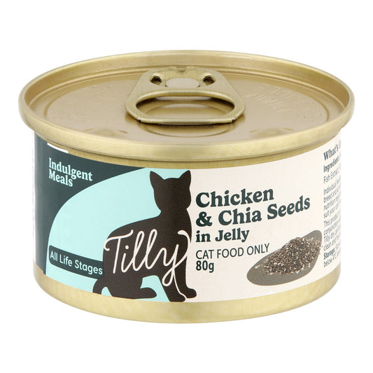 Tilly Indulgent Meals Chicken & Chia Seeds in Jelly Wet Cat Food 80g