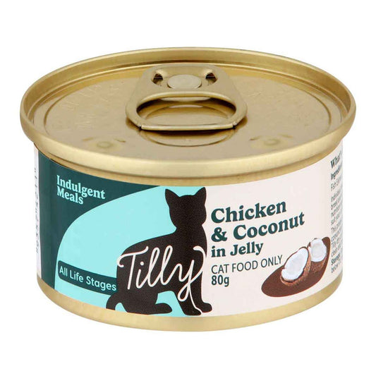Tilly Indulgent Meals Chicken & Coconut in Jelly Wet Cat Food 80g