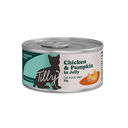 Tilly Indulgent Meals Chicken & Pumpkin in Jelly Wet Cat Food 80g