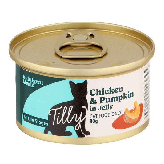 Tilly Indulgent Meals Chicken & Pumpkin in Jelly Wet Cat Food 80g