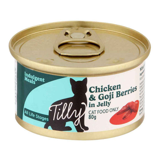 Tilly Indulgent Meals Chicken & Goji Berries in Jelly Wet Cat Food 80g
