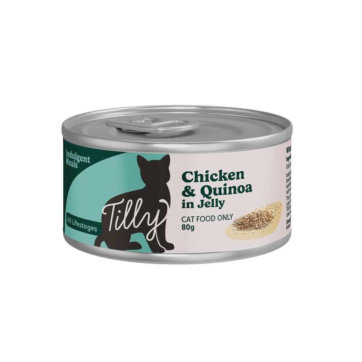 Tilly Indulgent Meals Chicken & Quinoa in Jelly Wet Cat Food 80g