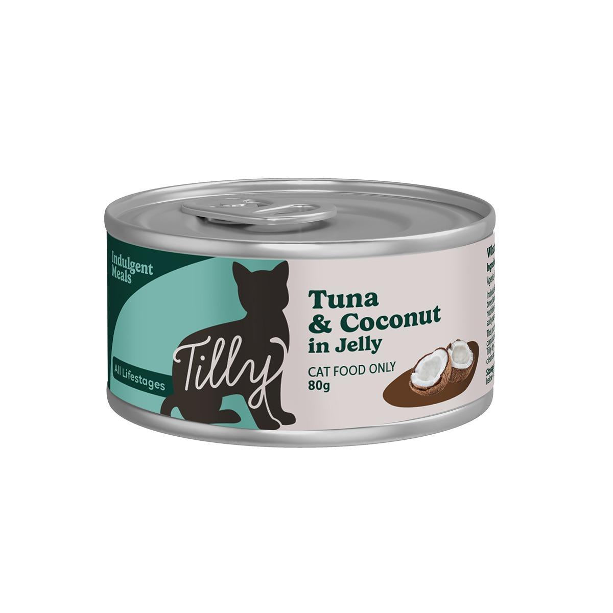 Tilly Indulgent Meals Tuna & Coconut in Jelly Wet Cat Food 80g