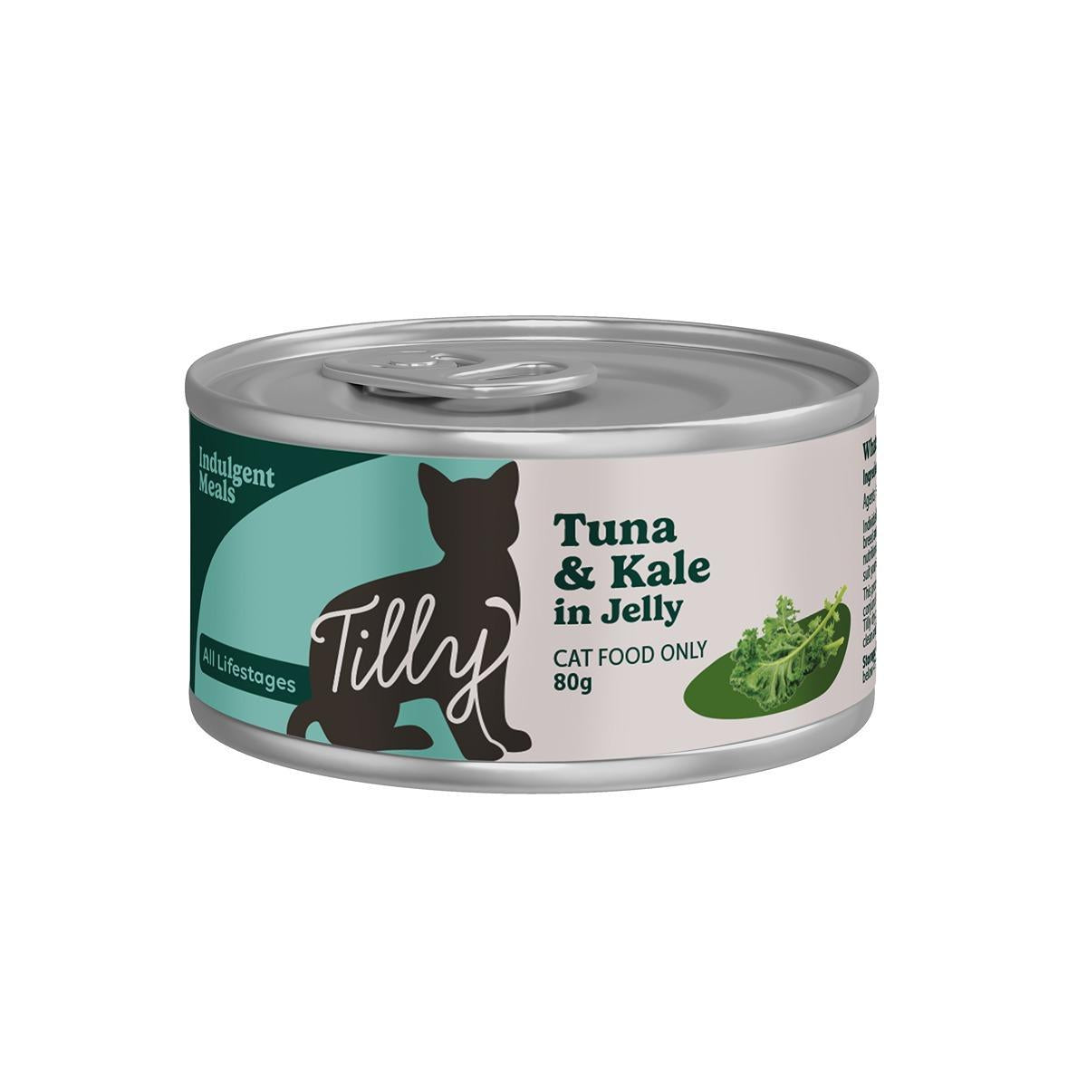 Tilly Indulgent Meals Tuna & Kale in Jelly Wet Cat Food 80g