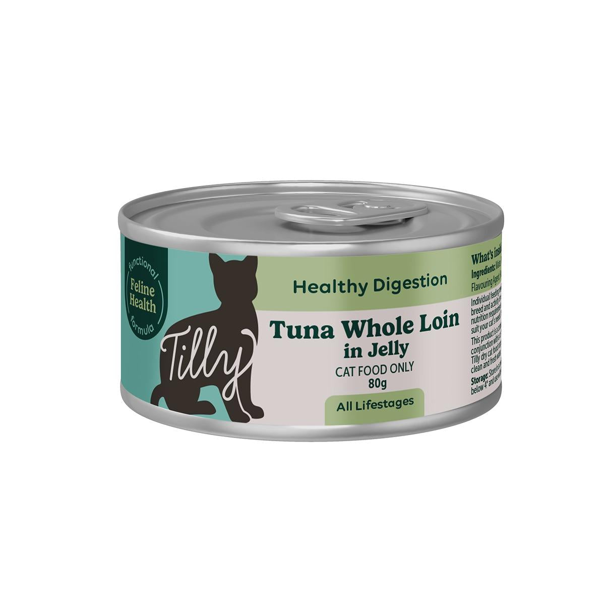 Tilly Functional Formula Healthy Digestion Tuna in Jelly Wet Cat Food 80g