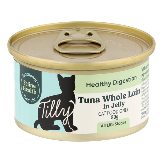 Tilly Functional Formula Healthy Digestion Tuna in Jelly Wet Cat Food 80g