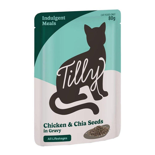 Tilly Indulgent Meals Chicken & Chia Seeds in Gravy Wet Cat Food 80g