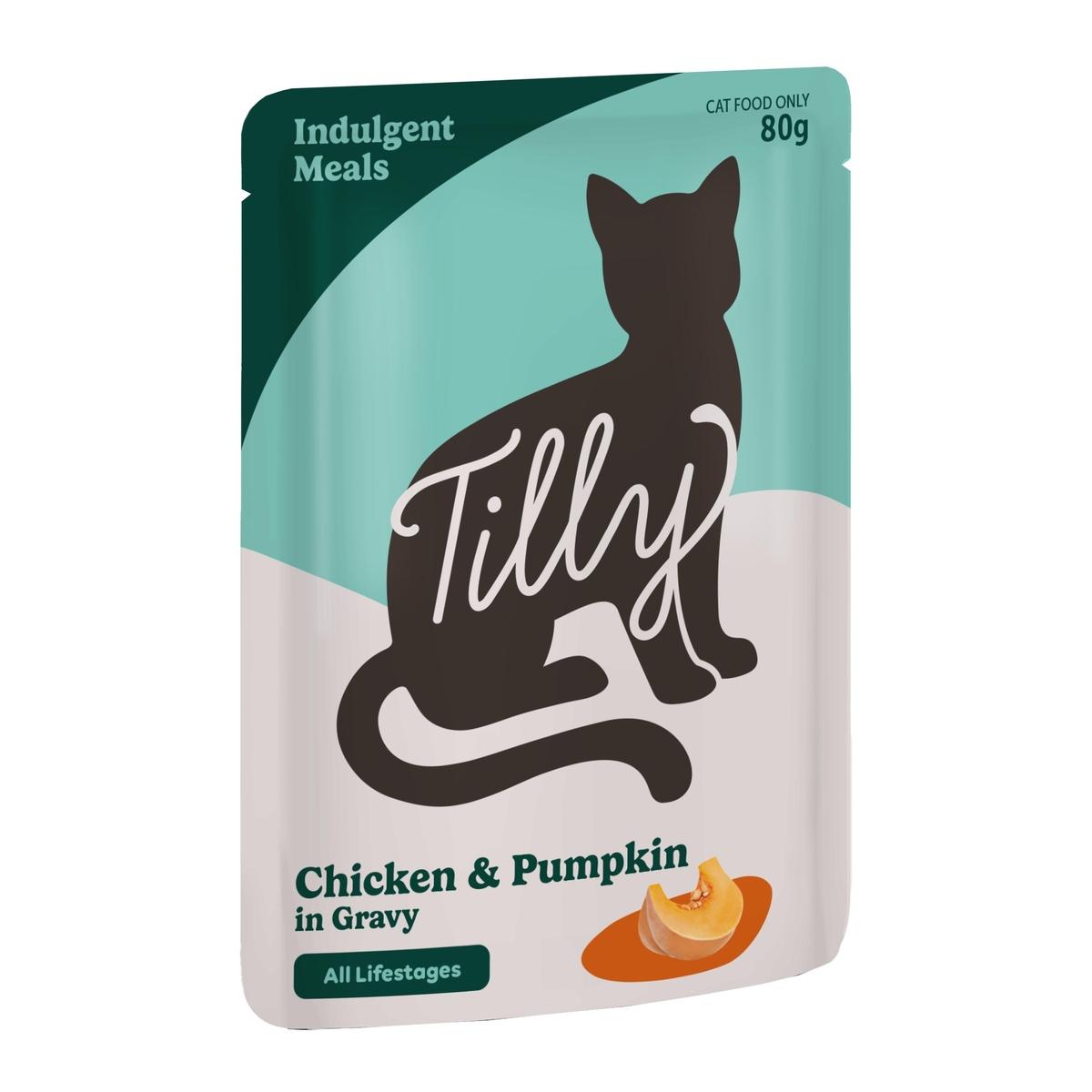 Tilly Indulgent Meals Chicken & Pumpkin in Gravy Wet Cat Food 80g