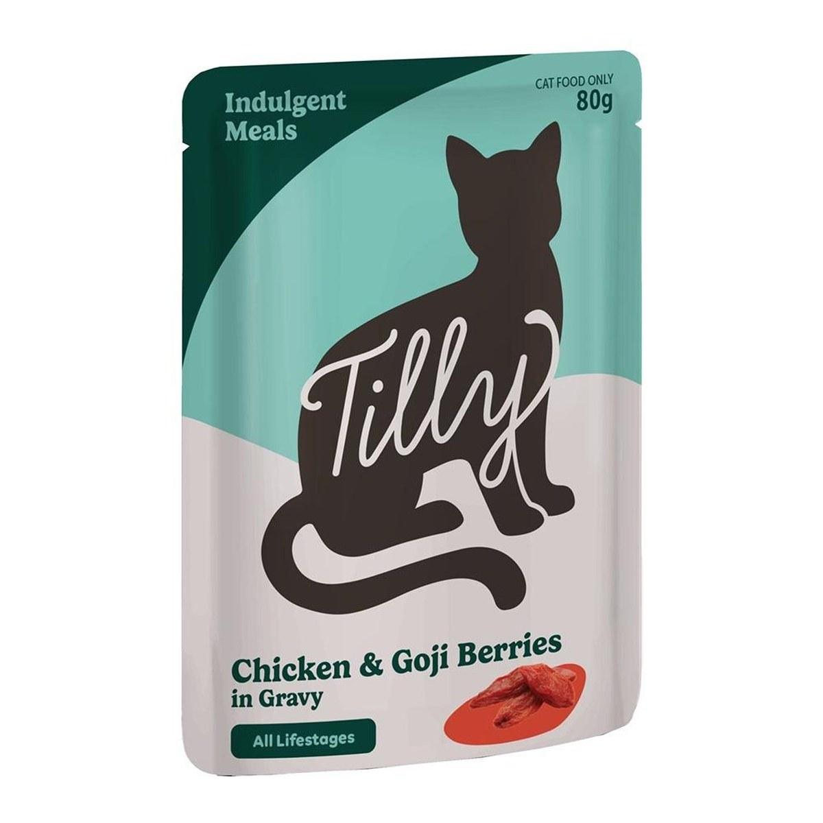 Tilly Indulgent Meals Chicken & Goji Berries in Gravy Wet Cat Food 80g