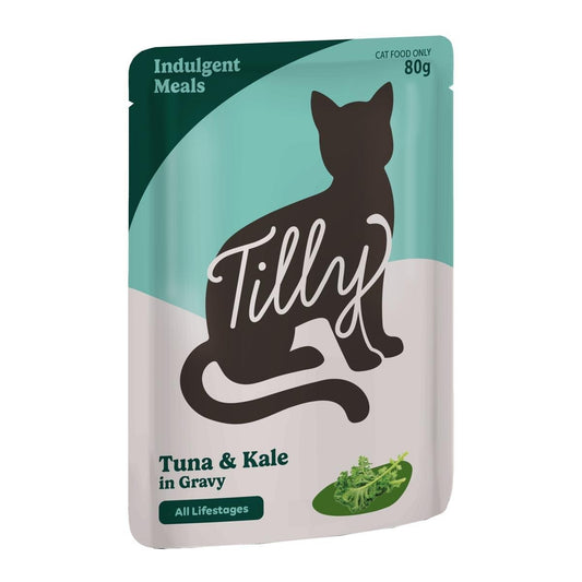 Tilly Indulgent Meals Tuna & Kale in Gravy Wet Cat Food 80g