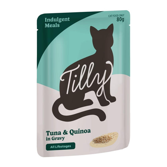 Tilly Indulgent Meals Tuna & Quinoa in Gravy Wet Cat Food 80g