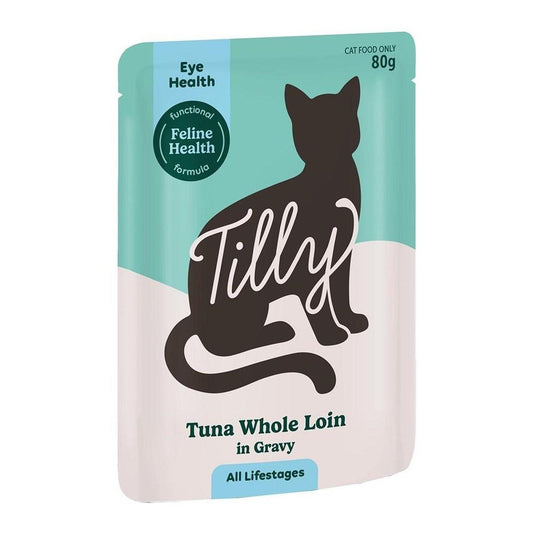 Tilly Eye Health Tuna Whole Loin in Gravy Wet Cat Food 80g