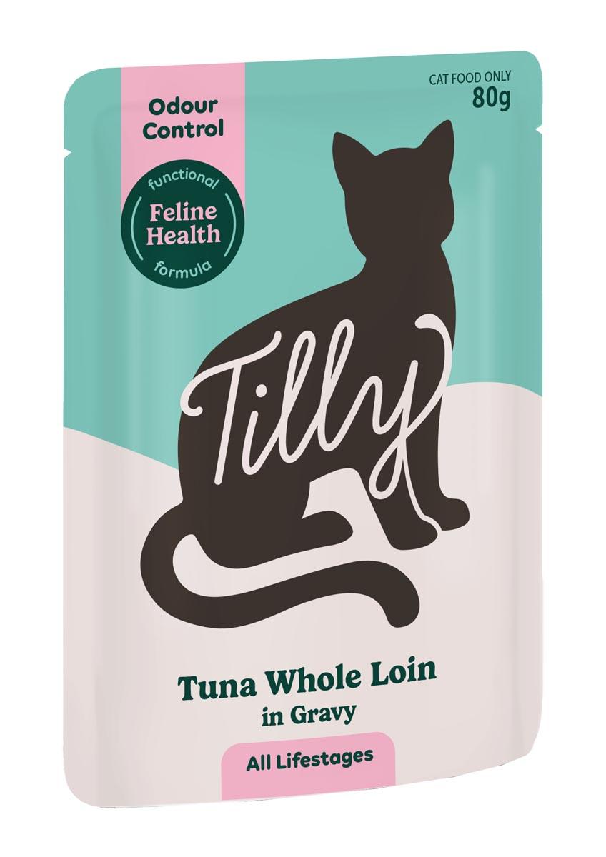 Tilly Odour Control Tuna Whole Loin in Gravy Wet Cat Food 80g