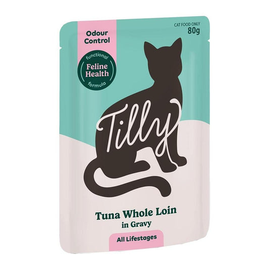 Tilly Odour Control Tuna Whole Loin in Gravy Wet Cat Food 80g