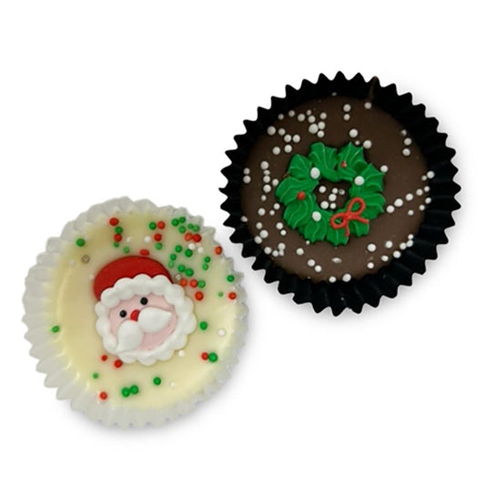 Kazoo Christmas Peanut Butter Cups w/Box Dog Treat 2pk