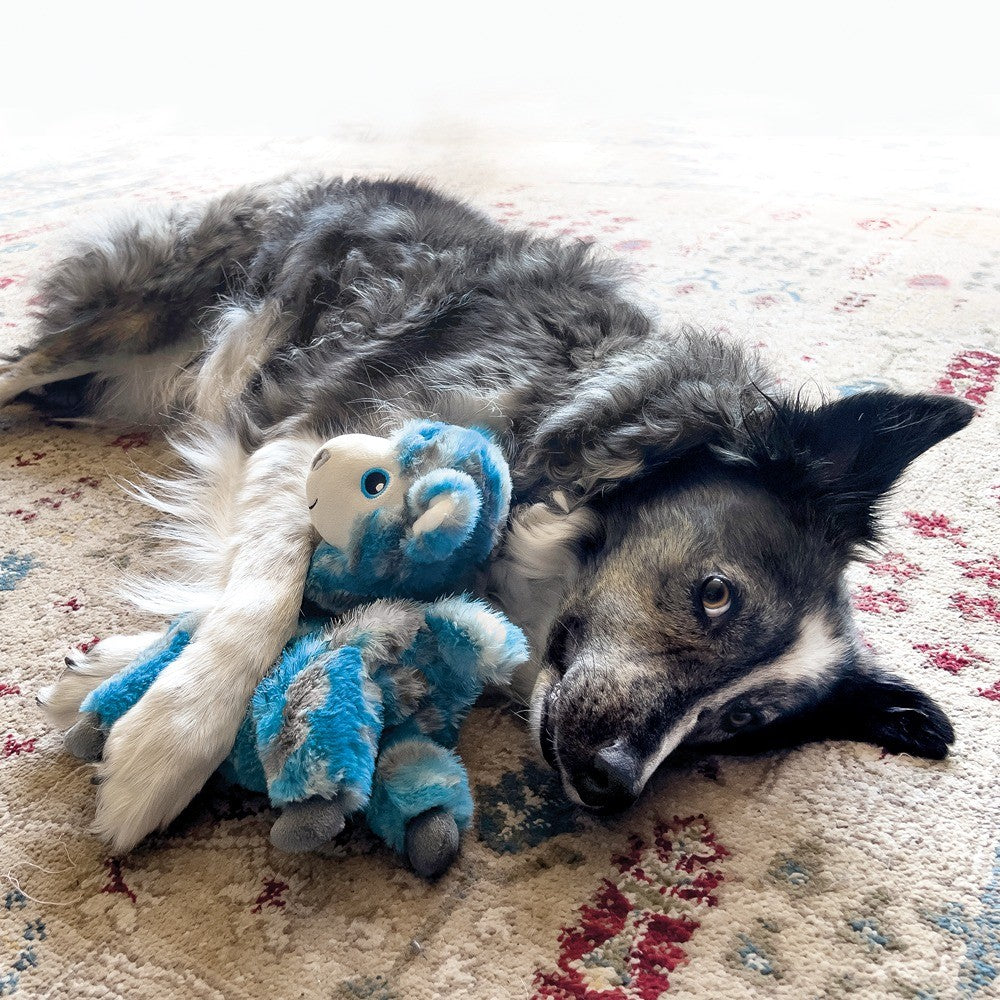 Kong Low Stuff Stripes Llama Dog Toy