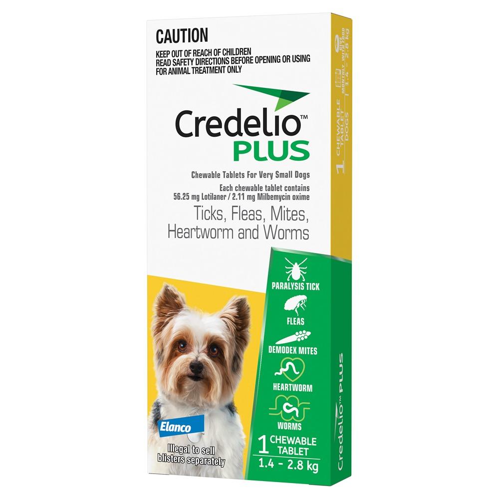 Credelio Plus Chewable Tablets For X-Small Dog 1.4-2.8kg