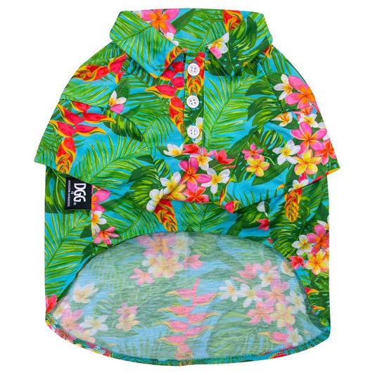 DGG Hawaiian Dog Shirt Tropical Vibes