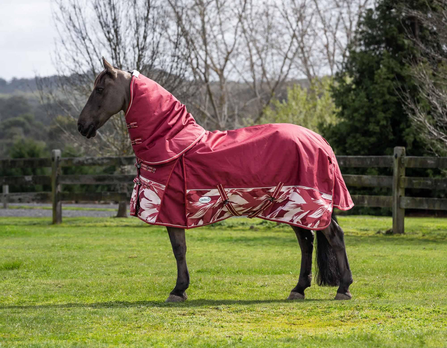 Caribu Alpine Gusset XL Detach-a-Neck Horse Rug 200g Fall Mood