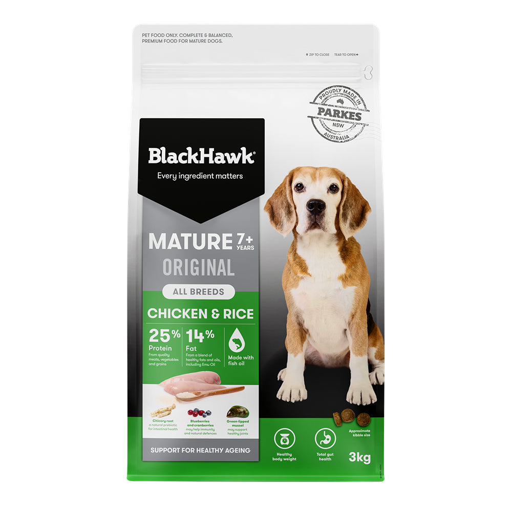 Black Hawk Original Mature Chicken & Rice Dry Dog Food