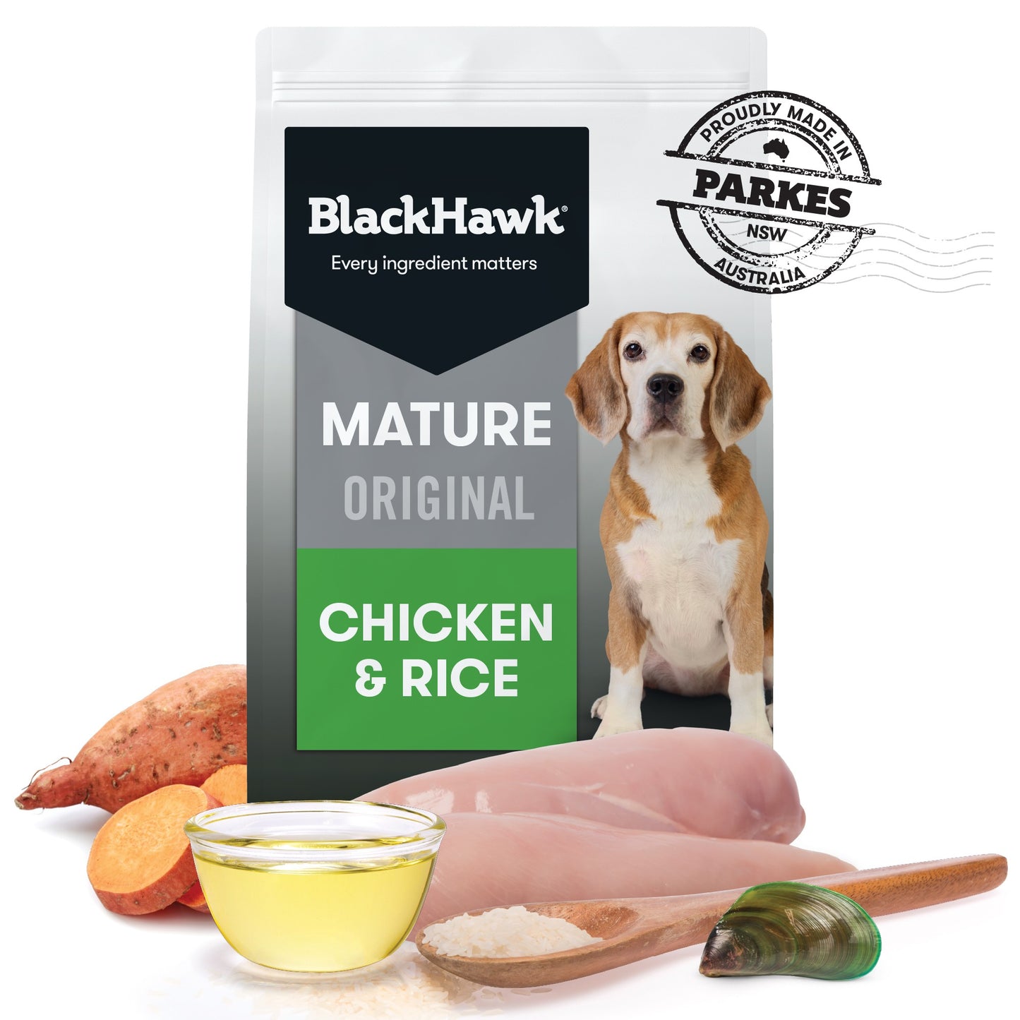 Black Hawk Original Mature Chicken & Rice Dry Dog Food