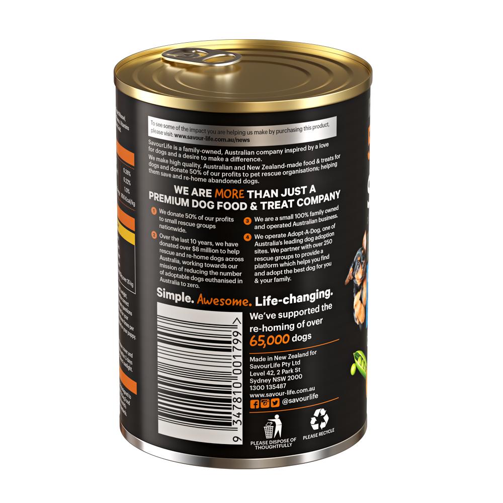SavourLife Grain Free Puppy Chicken Recipe Wet Dog Food 375g