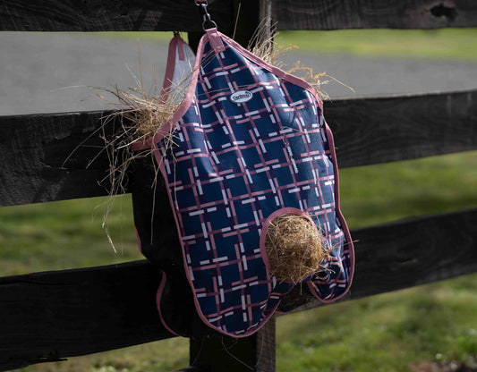 Caribu 1200D Horse Hay Bag Rose Check