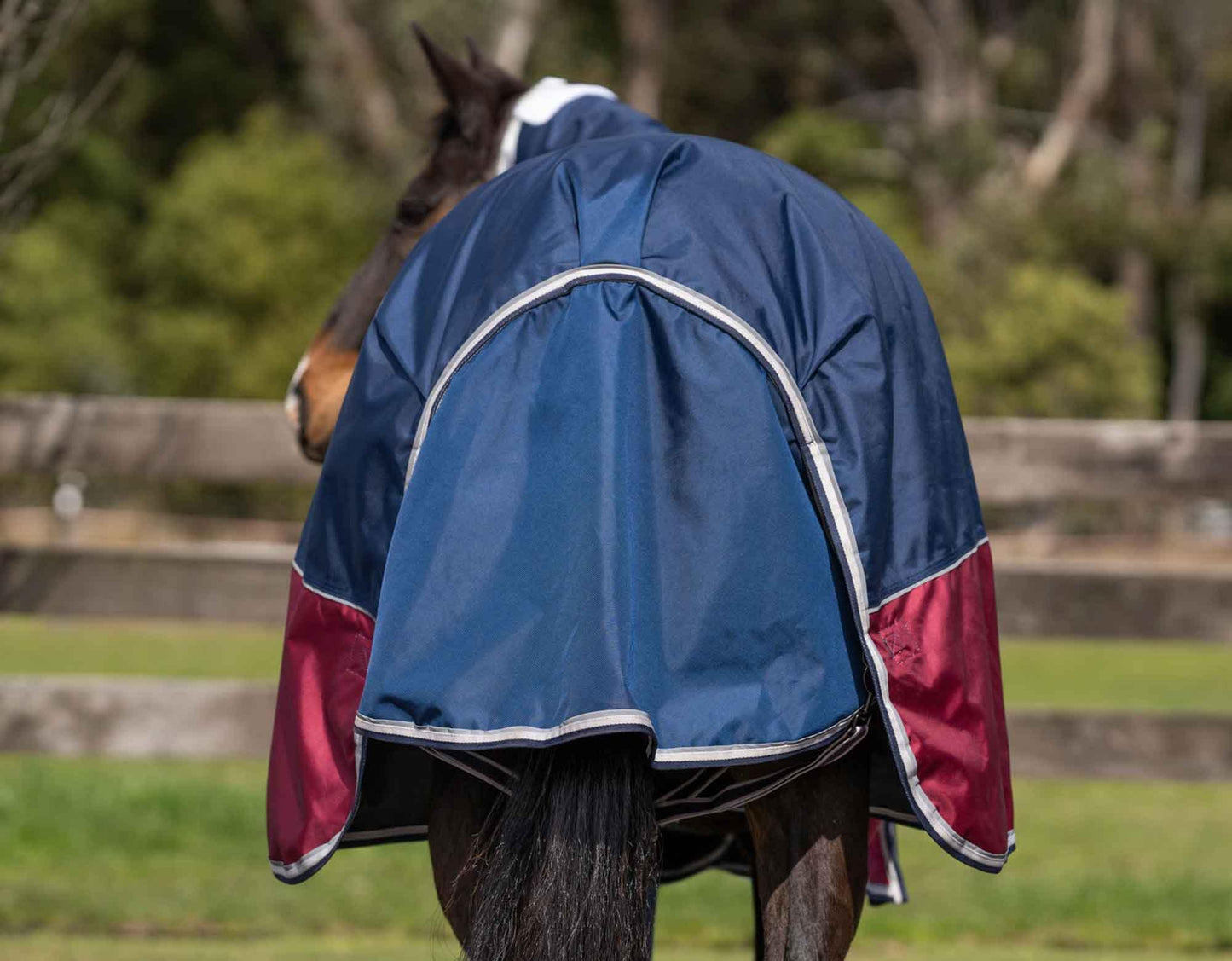 Caribu Colorado Detach-a-Neck Horse Rug 200g Midnight Wine