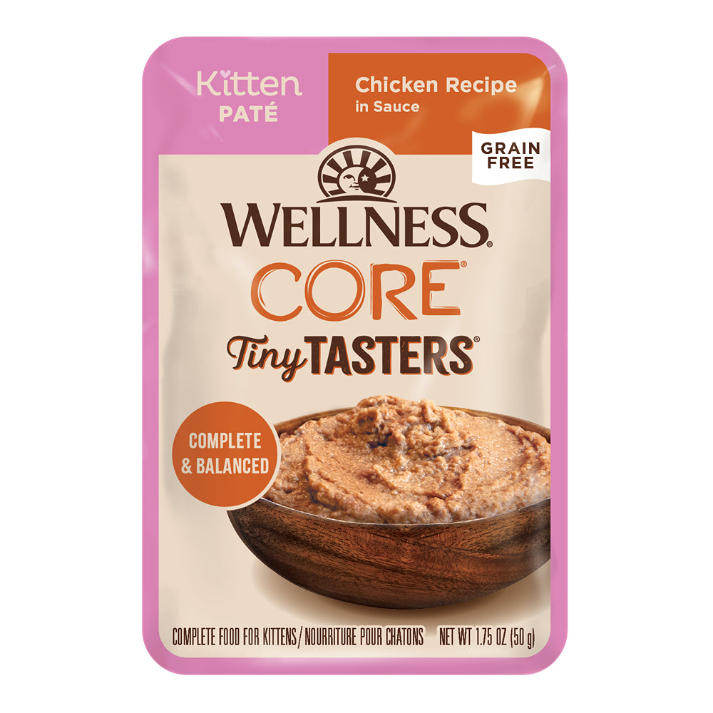 Wellness Core Tiny Tasters Kitten Pate Chicken Wet Cat Food 50g