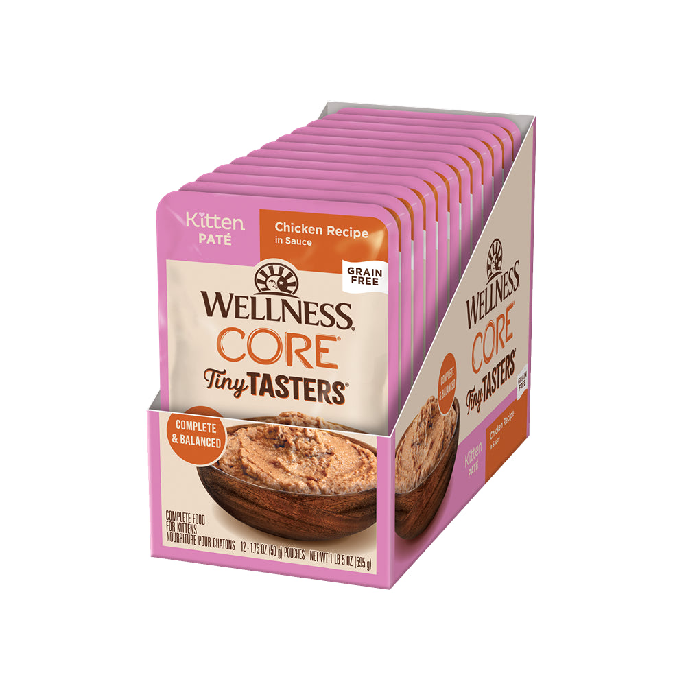 Wellness Core Tiny Tasters Kitten Pate Chicken Wet Cat Food 50g