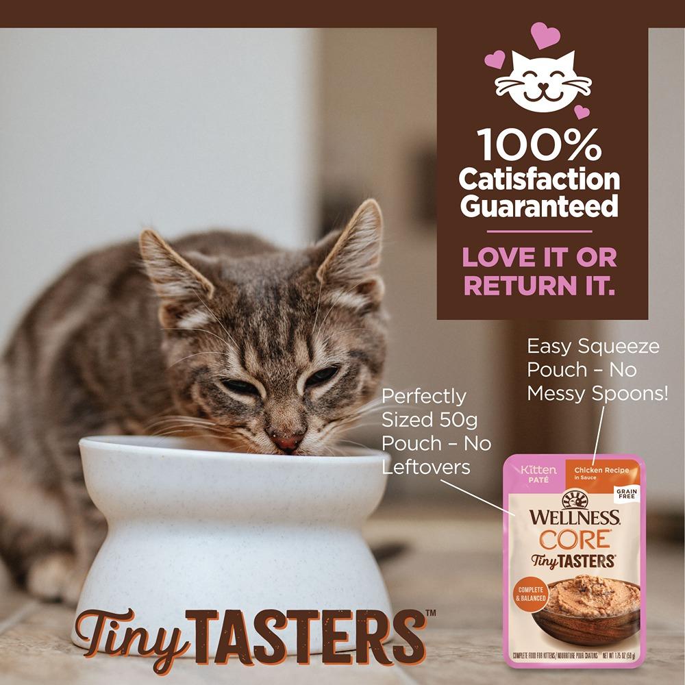 Wellness Core Tiny Tasters Kitten Pate Chicken Wet Cat Food 50g