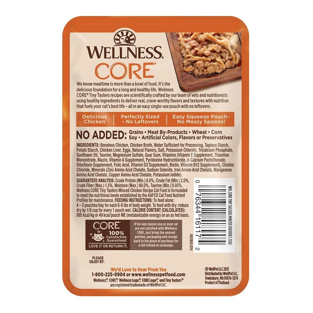 Wellness Core Tiny Tasters Minced Chicken In Gravy Wet Cat Food 50g