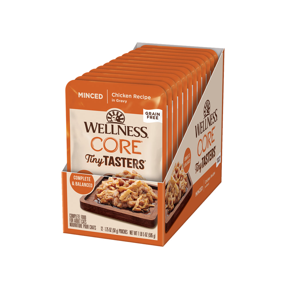 Wellness Core Tiny Tasters Minced Chicken In Gravy Wet Cat Food 50g