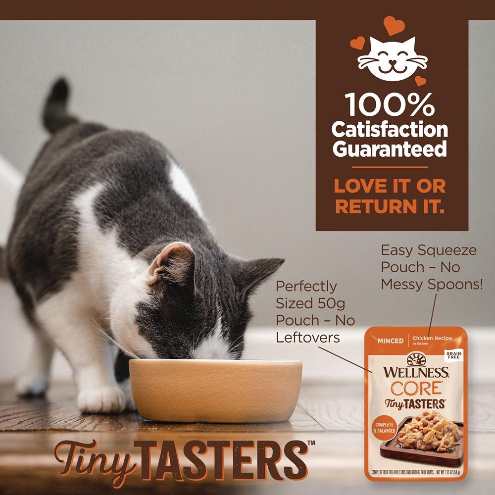 Wellness Core Tiny Tasters Minced Chicken In Gravy Wet Cat Food 50g